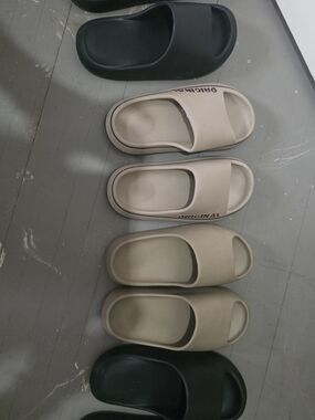 Beige Slide Sandals for Women AKA Cloud Sandals Or Slides